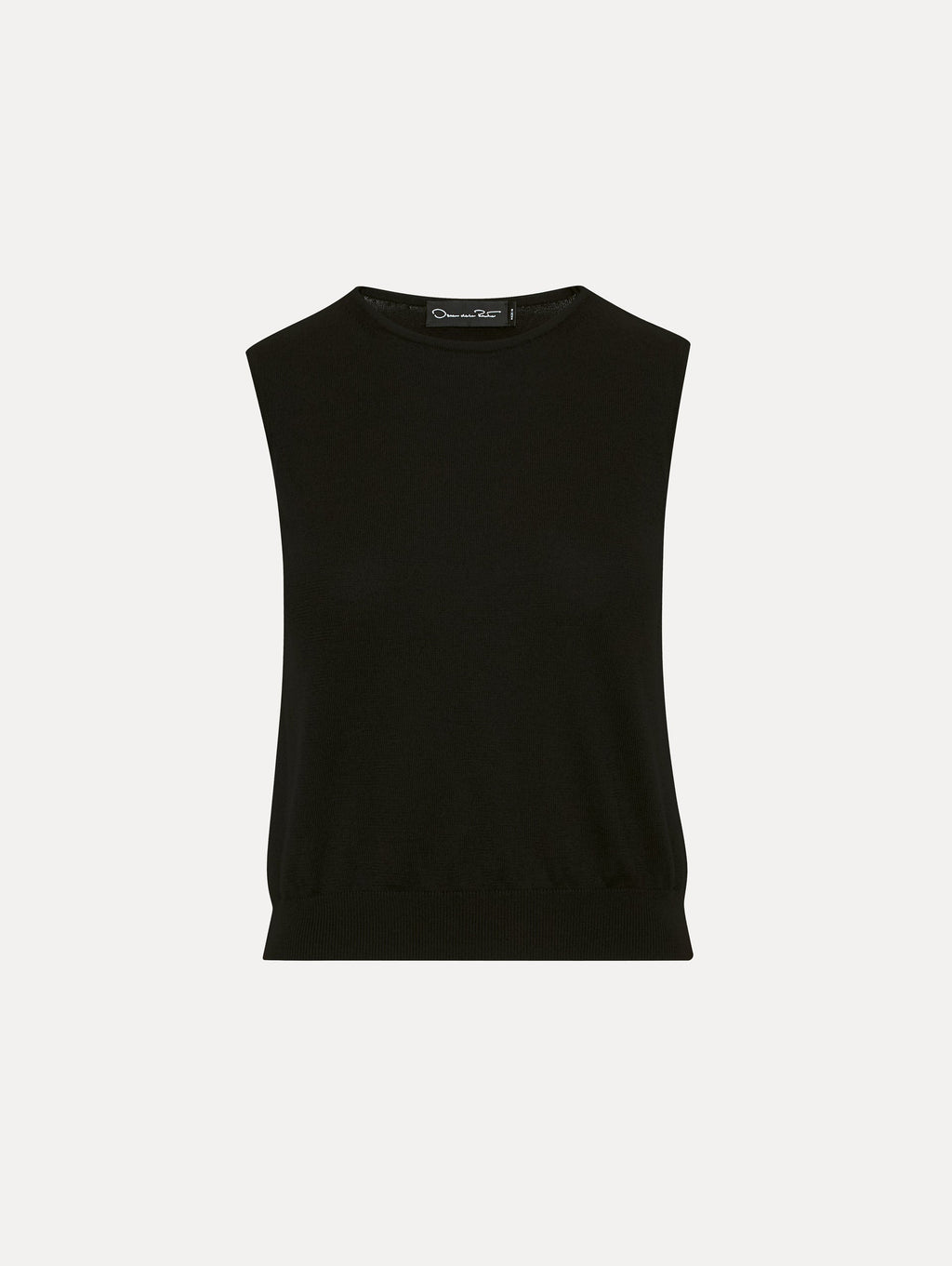 Black Round Neck Sleeveless Sweater‌