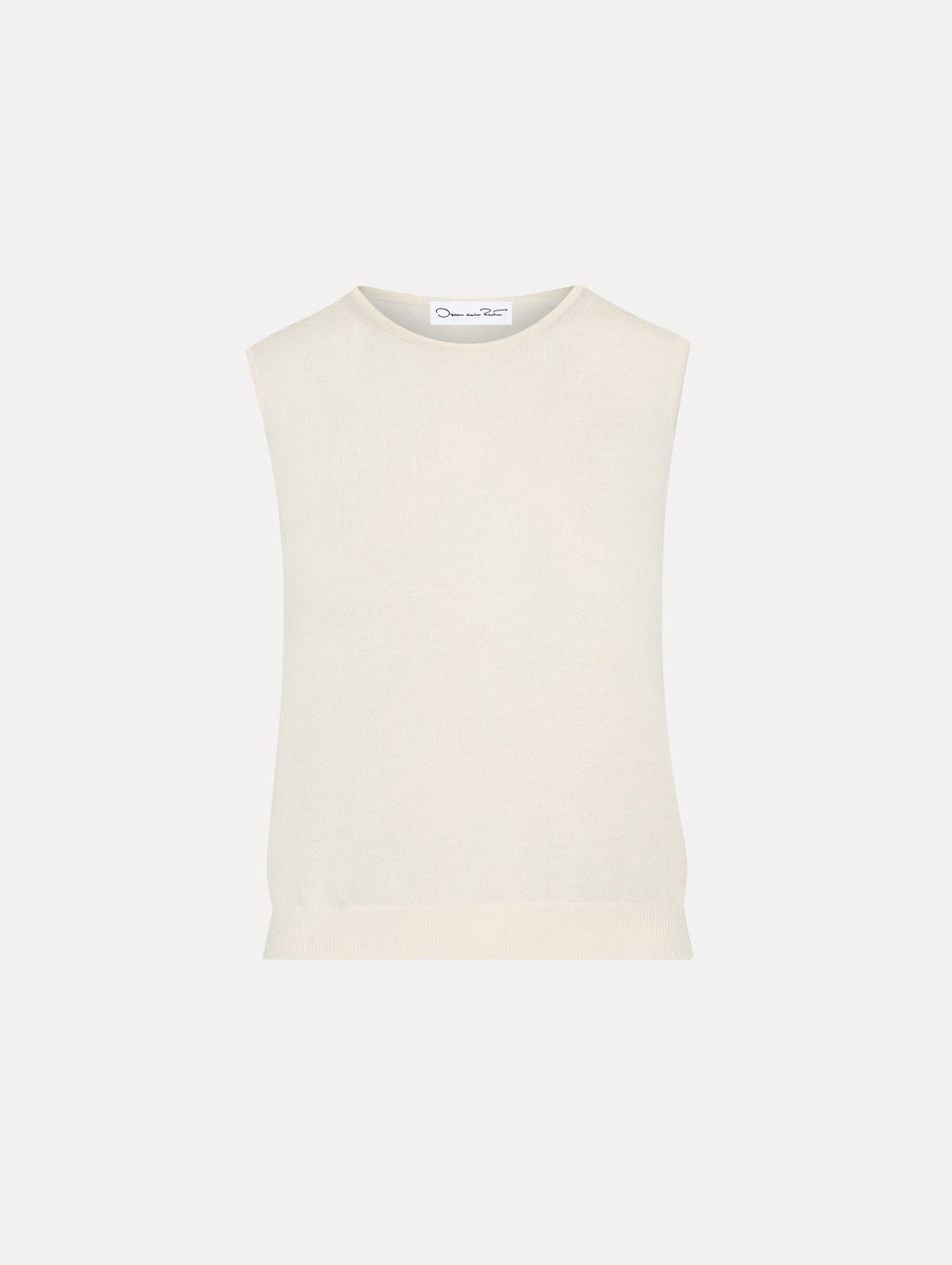 Ribbed Hem Sleeveless Jumper‌