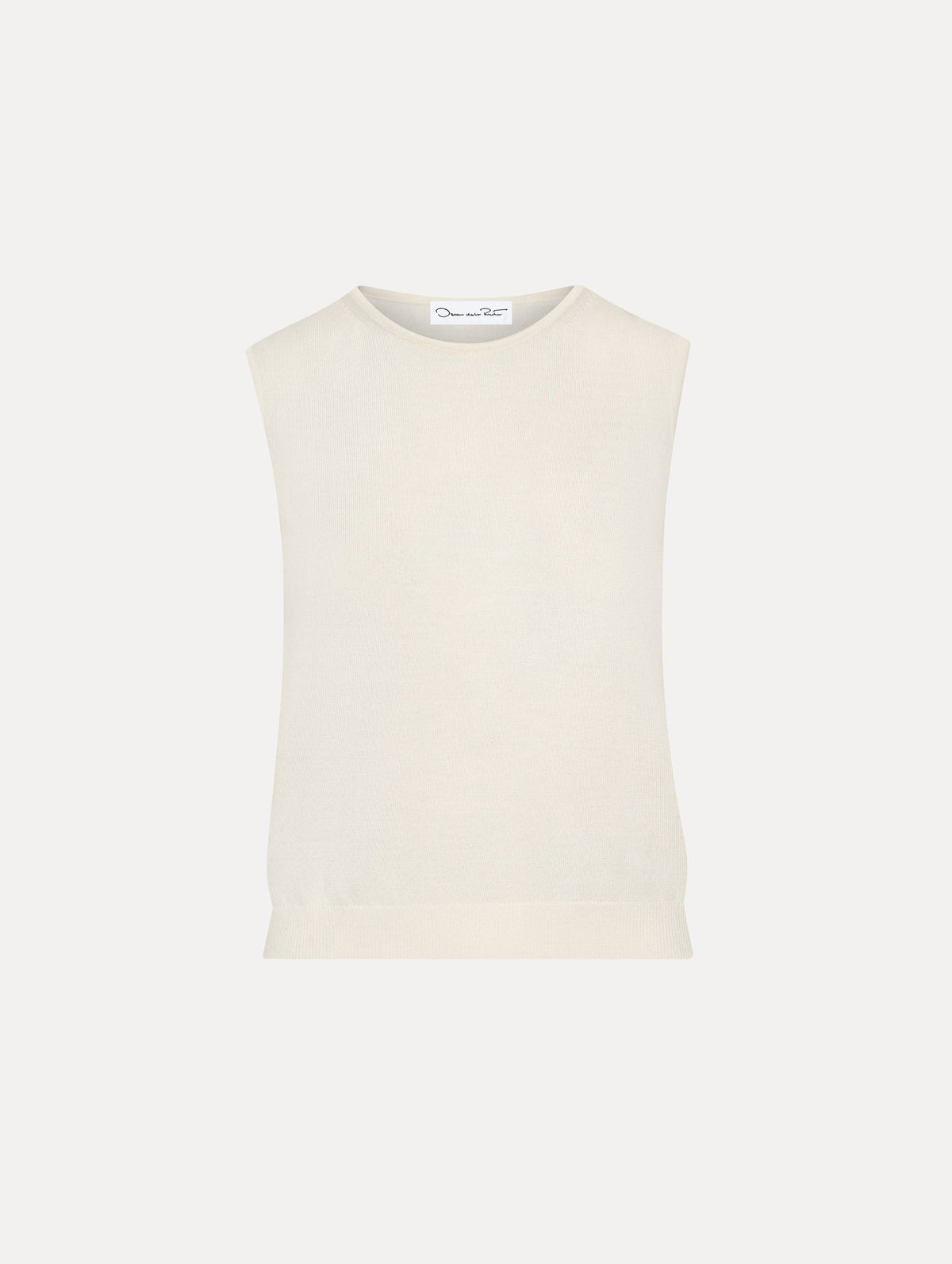 Ribbed Hem Sleeveless Jumper‌
