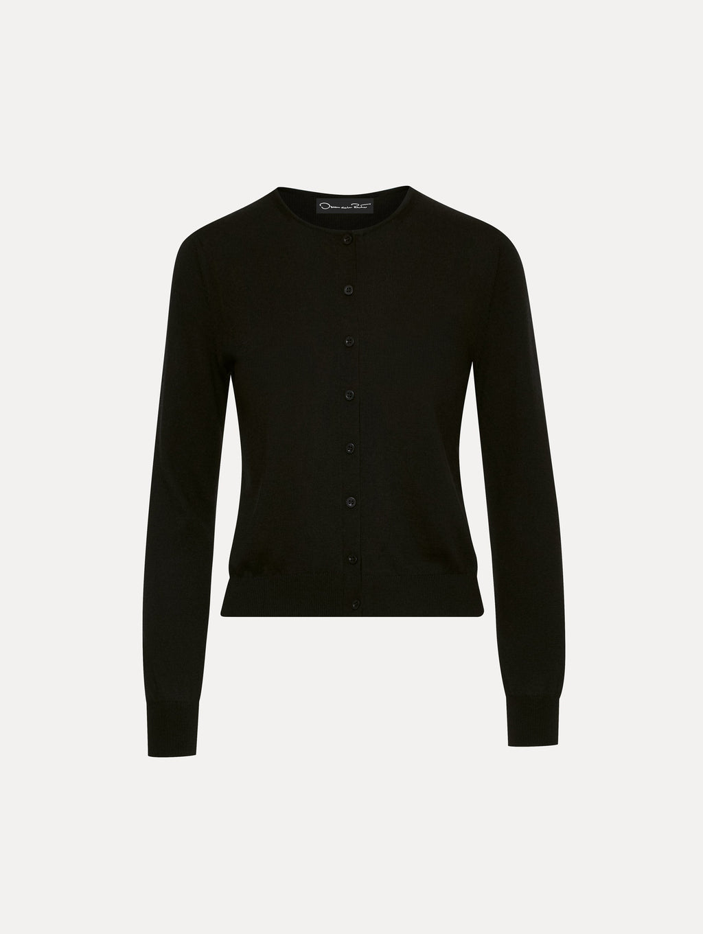 Minimalist Black Button Cardigan