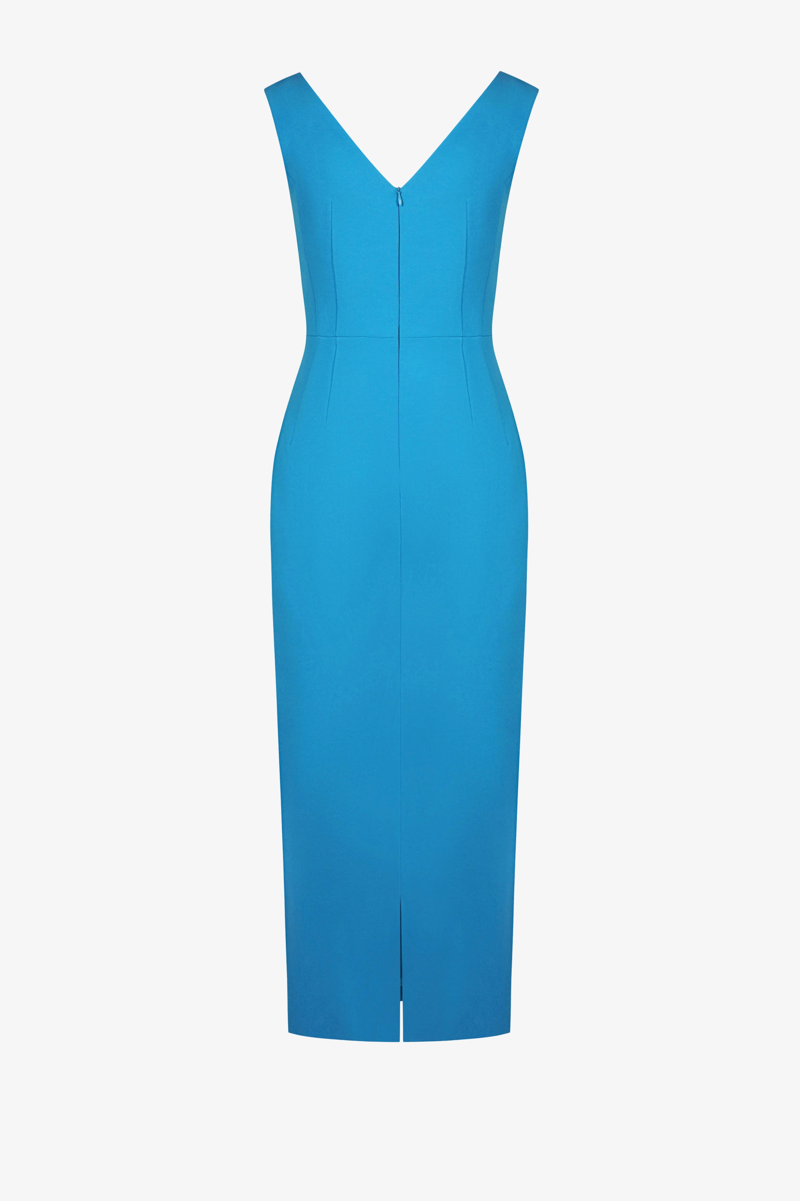 V-neck pencil dress