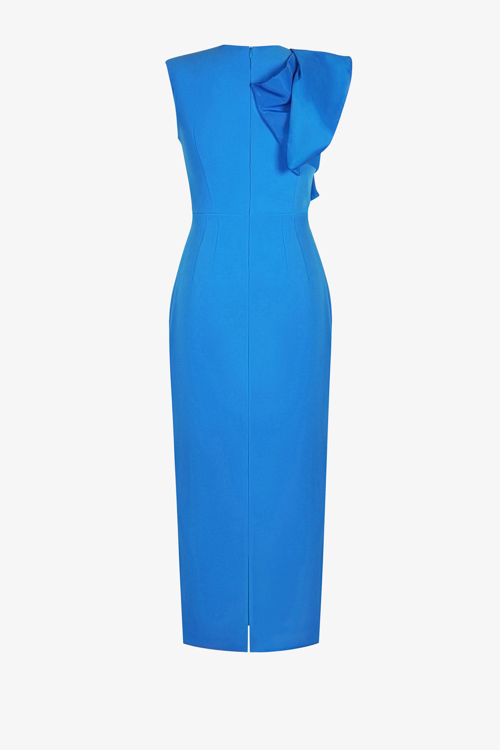Single side ruffle edge dress