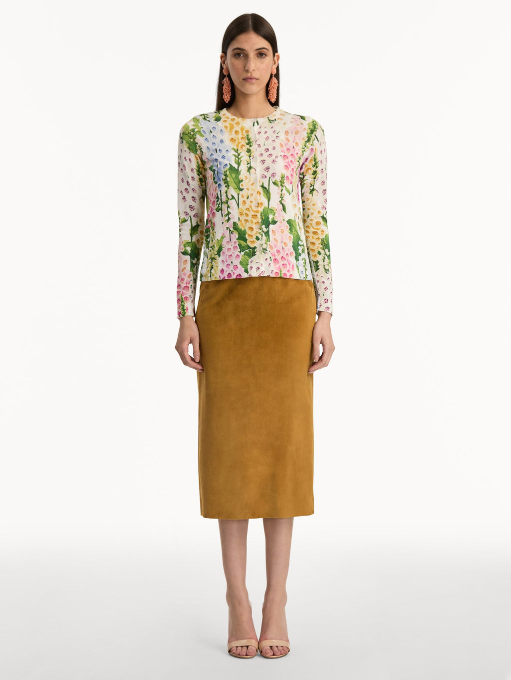 Vibrant Bloom Long Sleeve Sweater‌