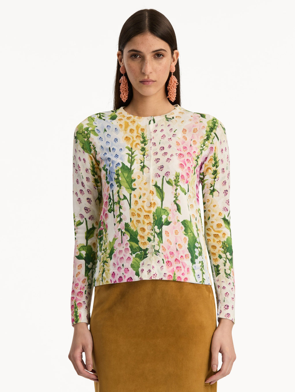 Vibrant Bloom Long Sleeve Sweater‌