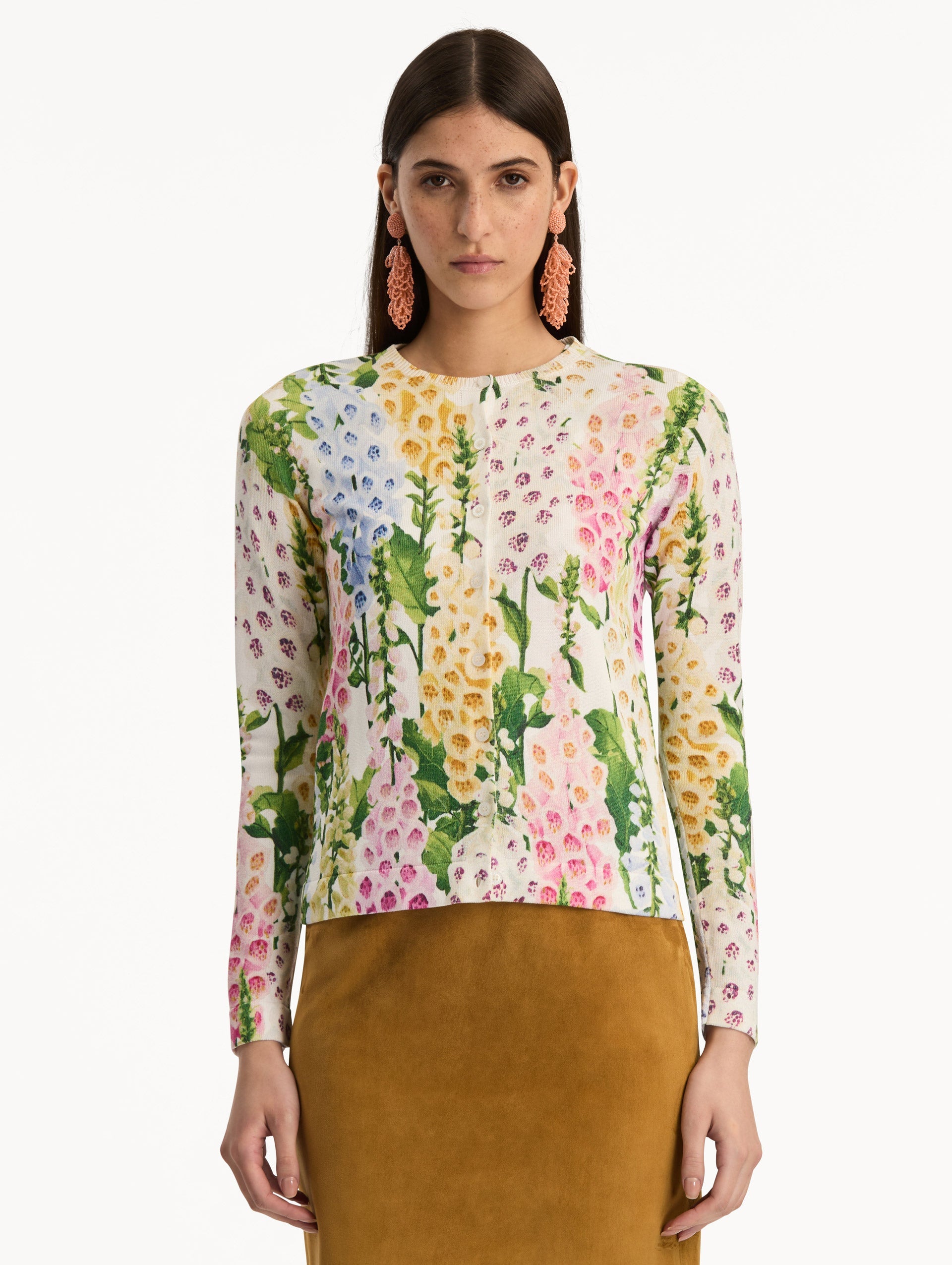 Vibrant Bloom Long Sleeve Sweater‌