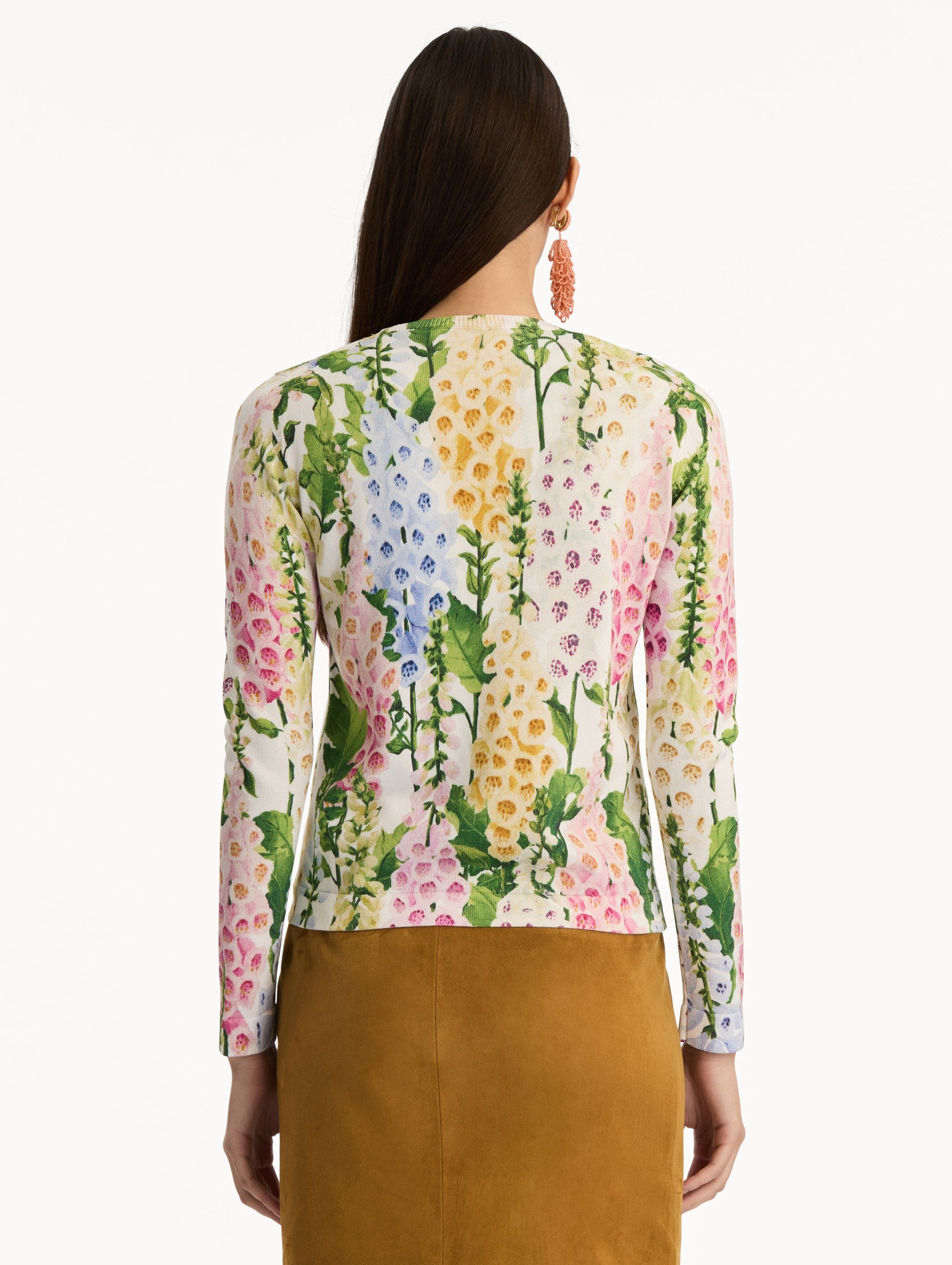 Vibrant Bloom Long Sleeve Sweater‌