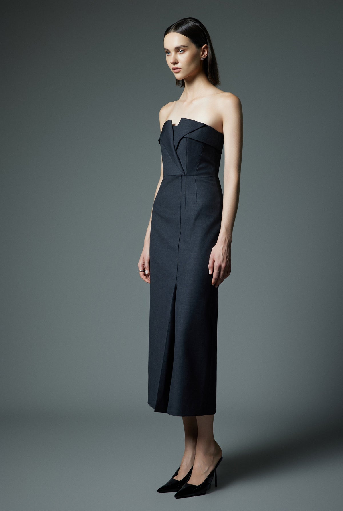 Calf-length dress