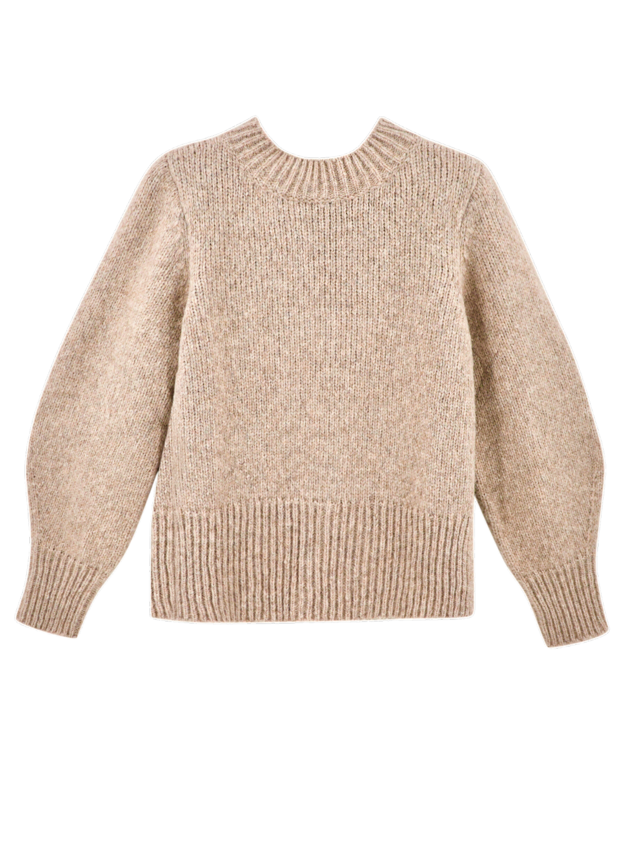 Open Side Pullover in Camel