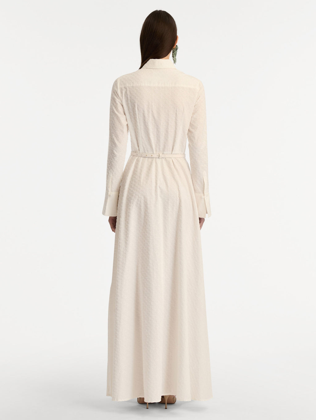 Elegant Buttoned Floor-Length Dress