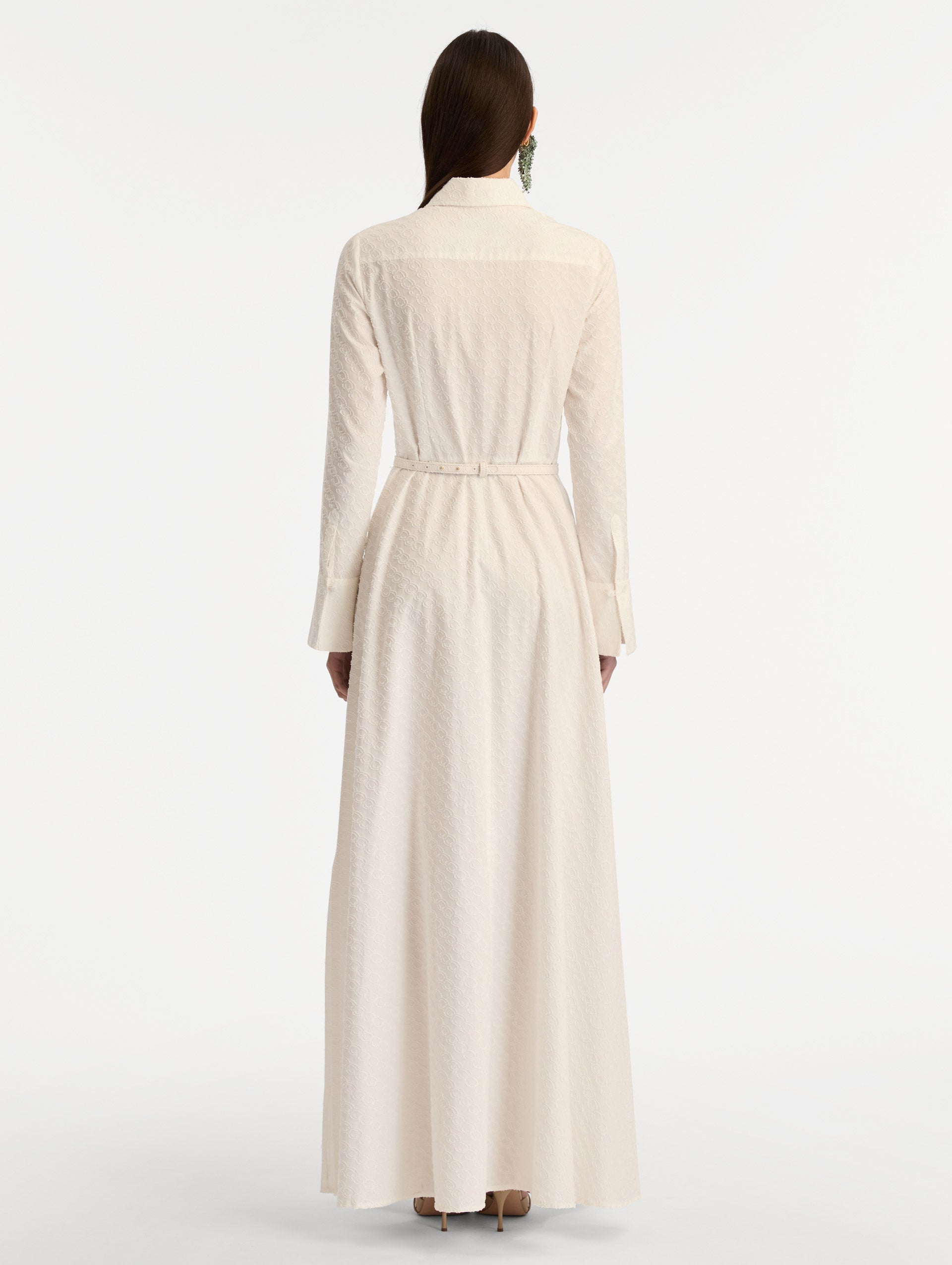 Elegant Buttoned Floor-Length Dress