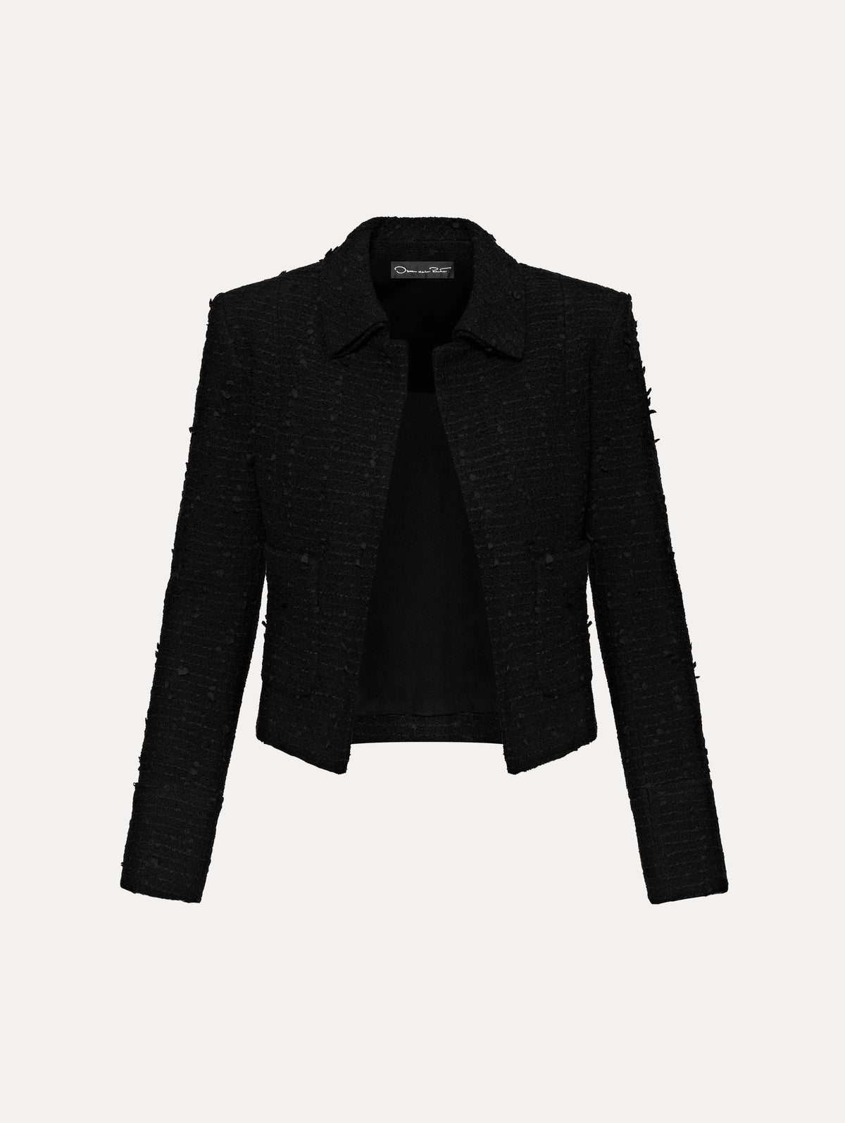 Black Tweed Cropped Jacket
