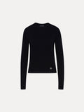 Black Ribbed Long Sleeve Sweater
