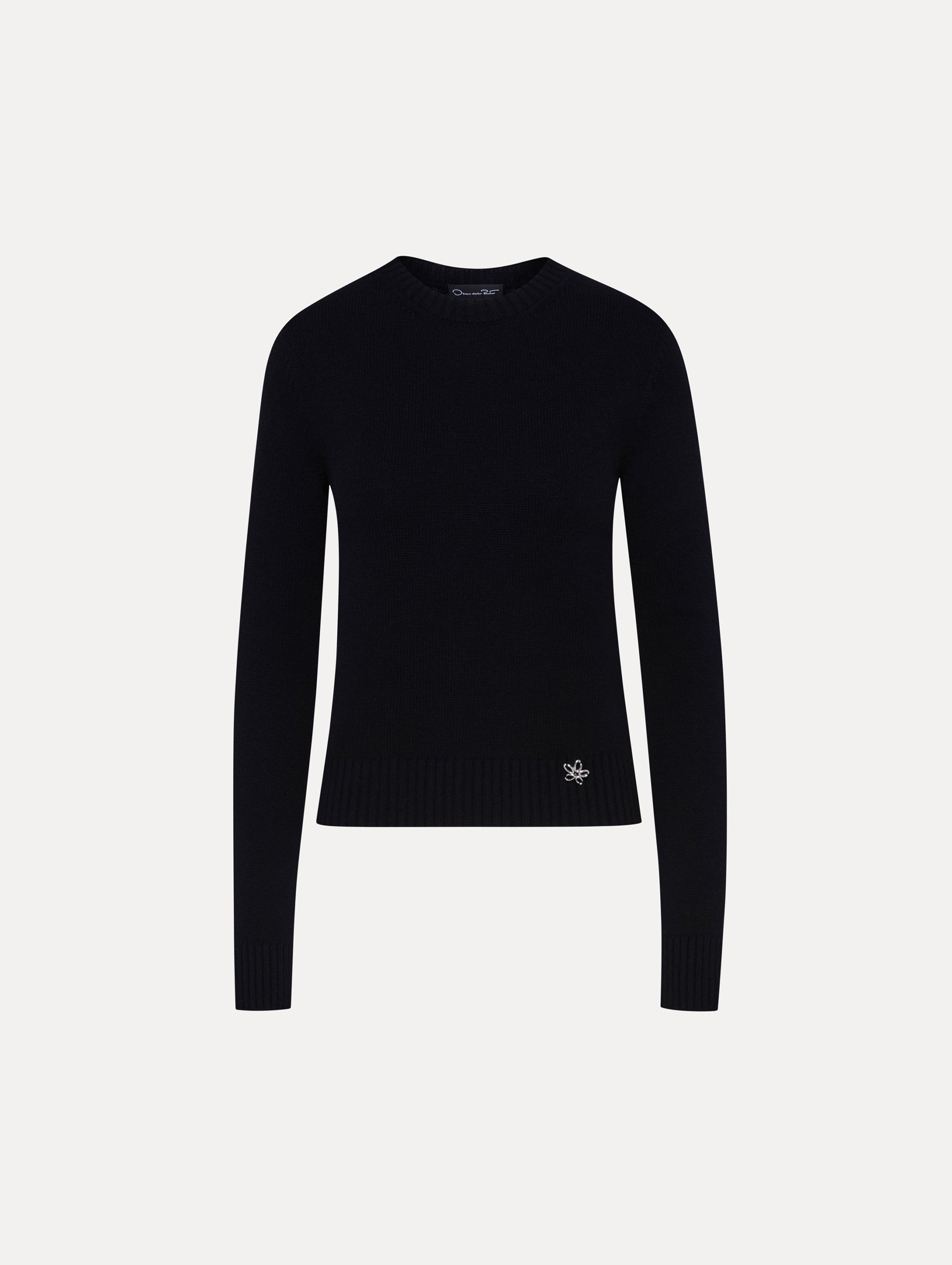Black Ribbed Long Sleeve Sweater