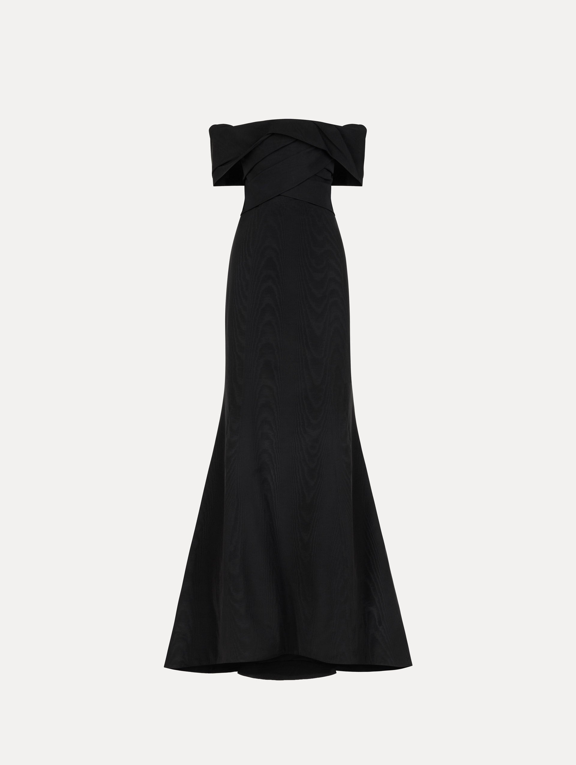 Black Strapless Evening Dress