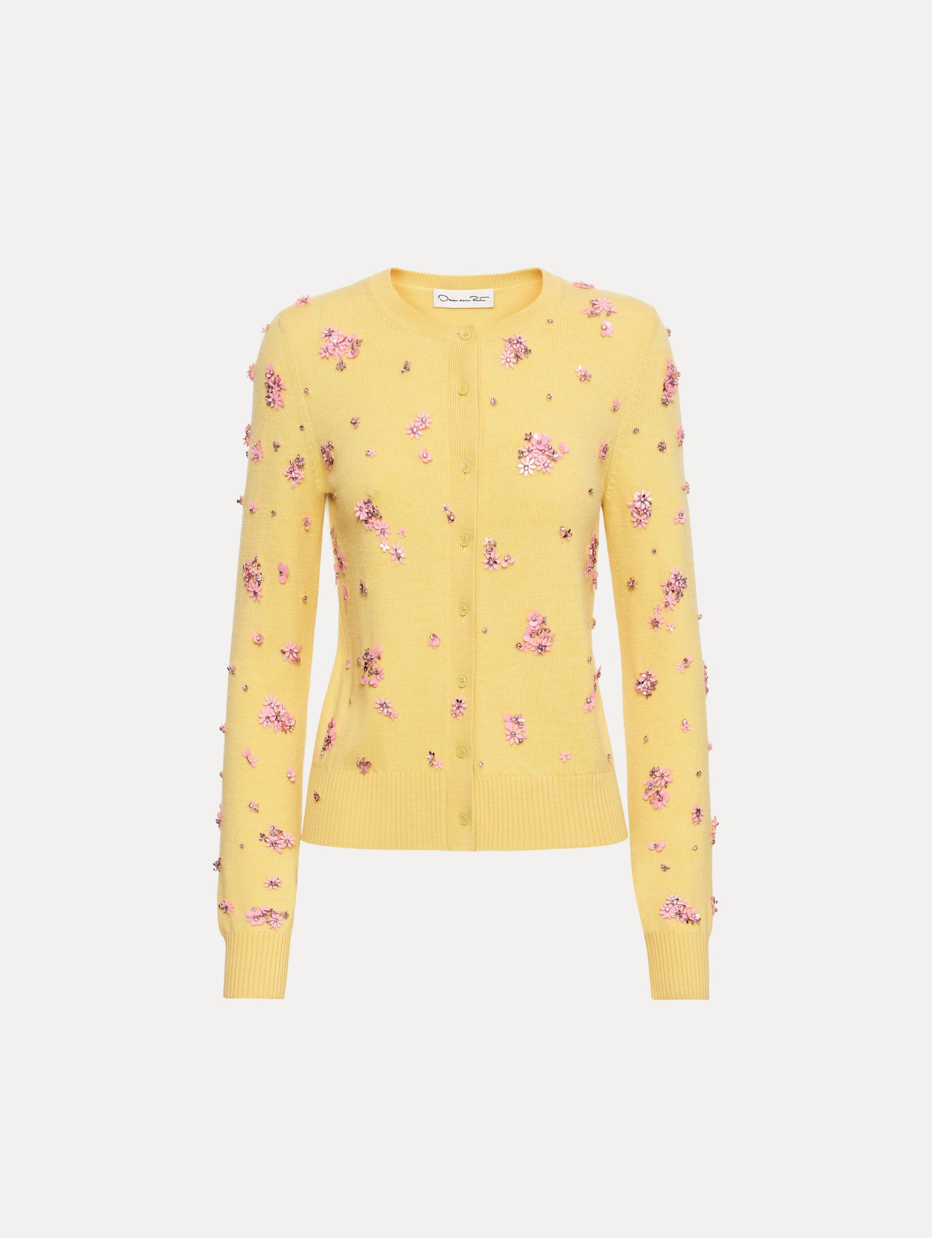Pink Embellished Long Sleeve Cardigan