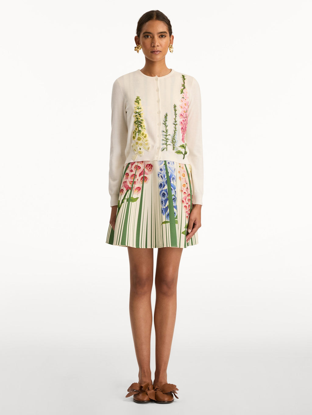 Floral Embroidered Cardigan