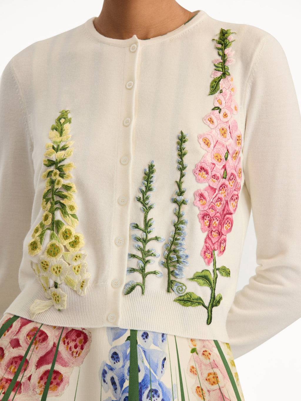 Floral Embroidered Cardigan