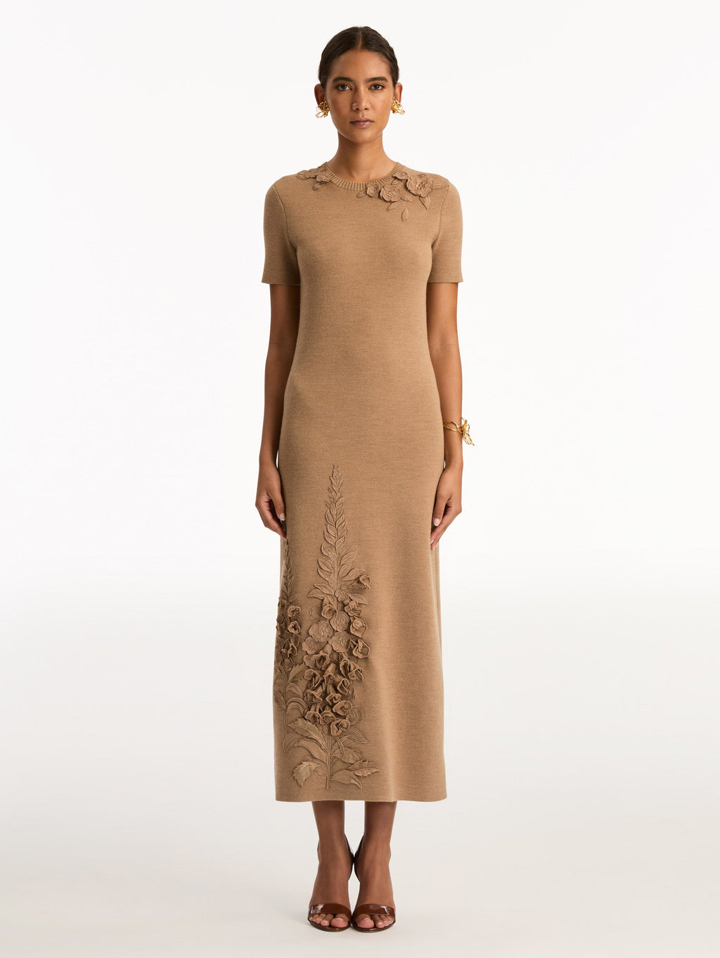Botanical Embroidered Maxi Dress