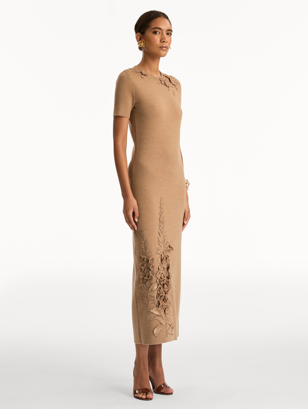 Botanical Embroidered Maxi Dress