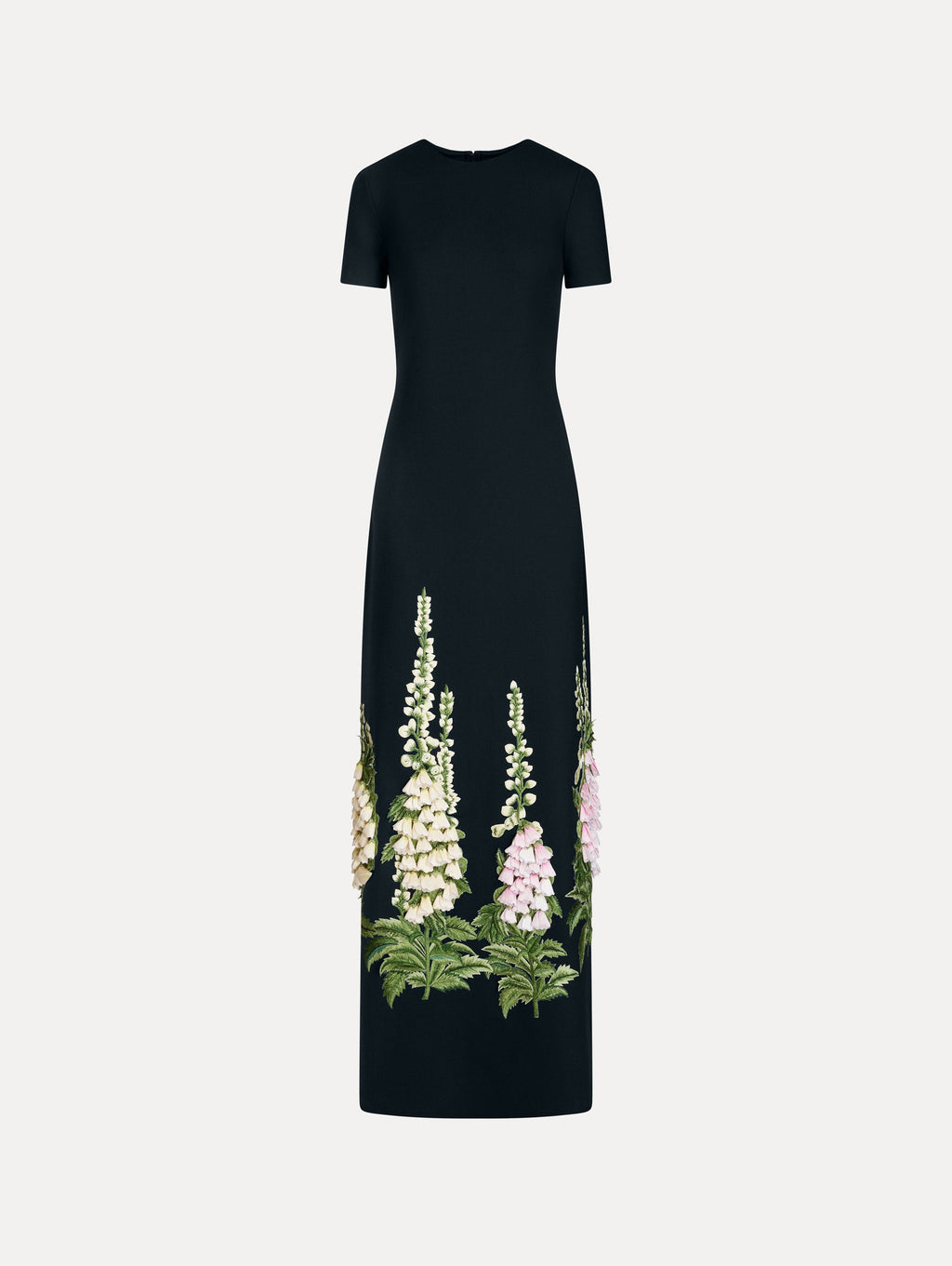 ‌Black Foxglove Embroidered Maxi Dress