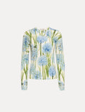 Cream Embroidered Flower Cardigan