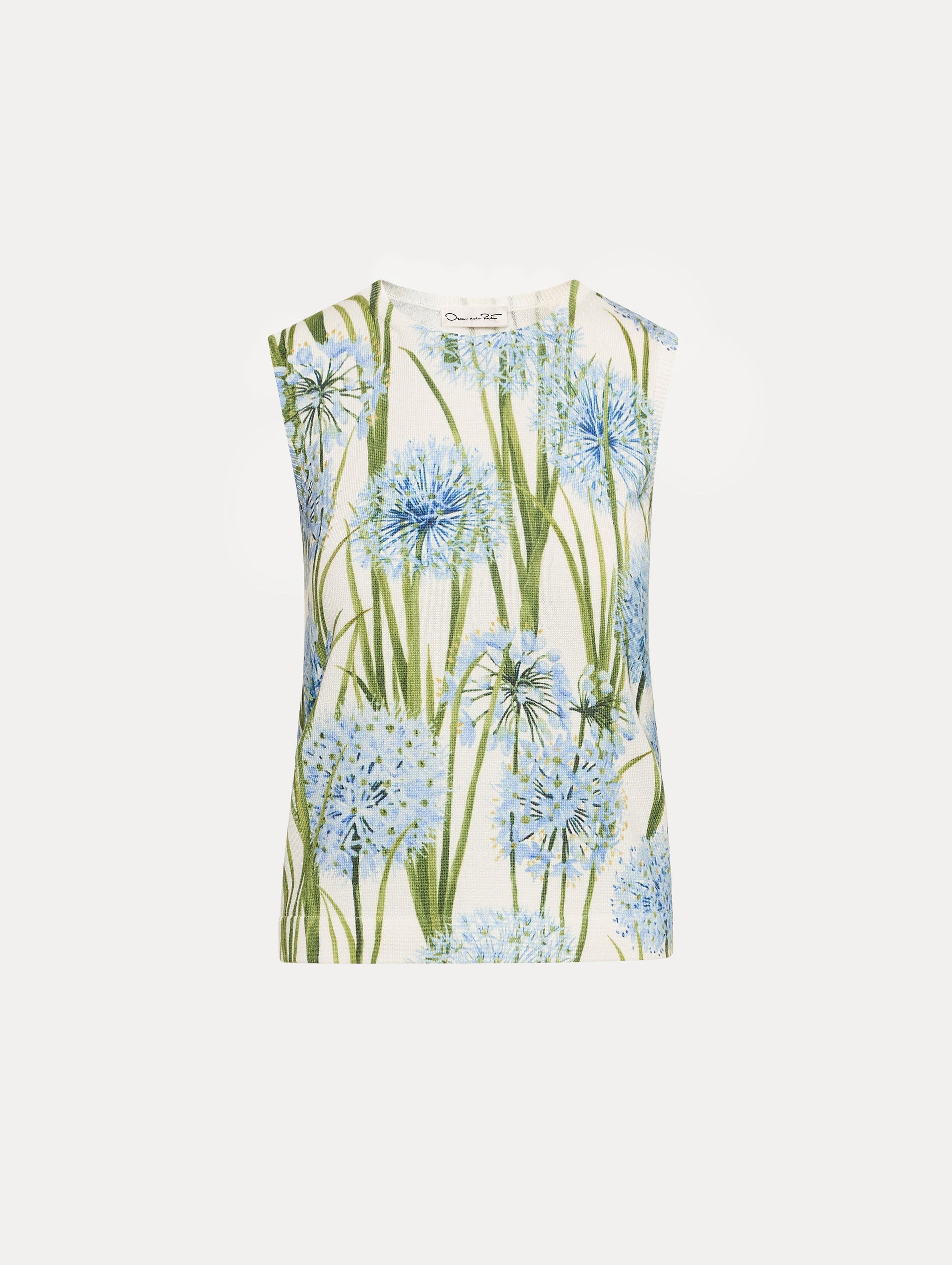 Floral Patterned Sleeveless Top