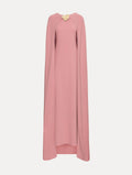 Chic Pink Floor-Length Gown