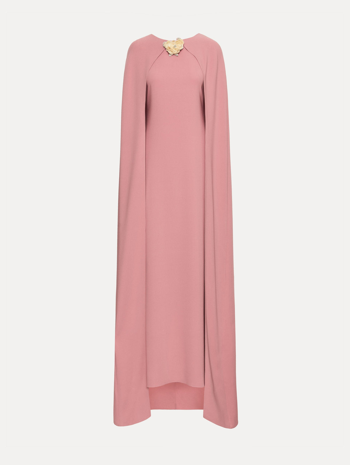 Chic Pink Floor-Length Gown