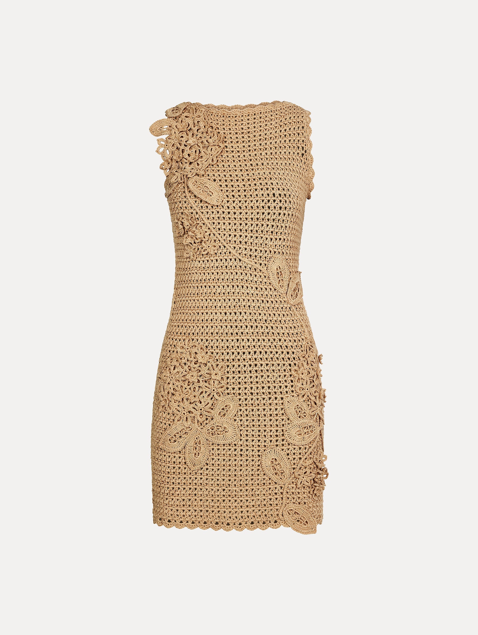 Floral Crochet Sheath Dress‌