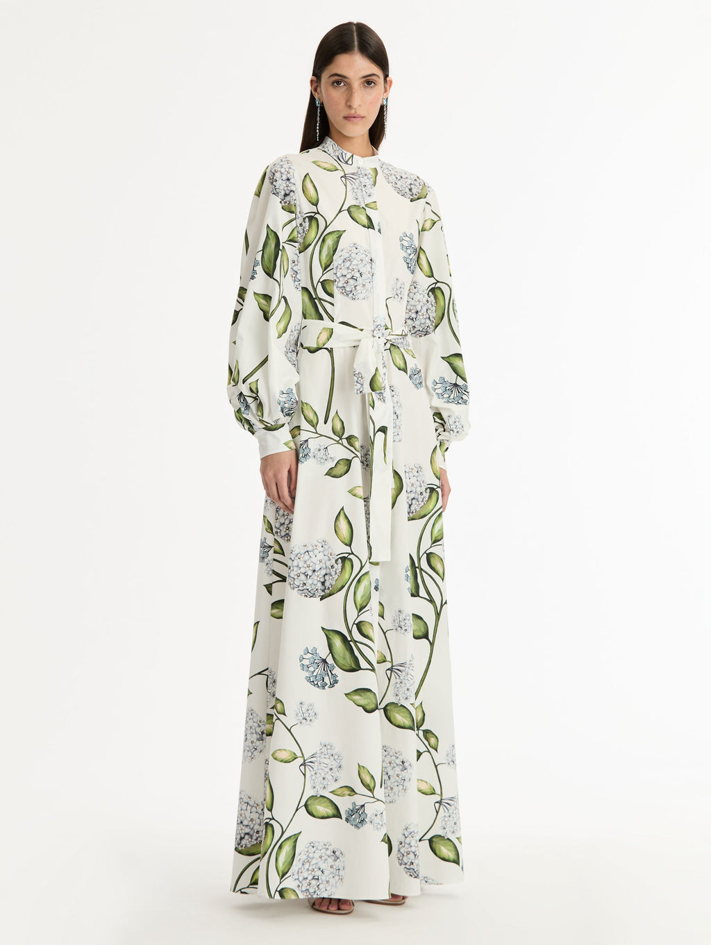 ‌Botanical Print Long Gown