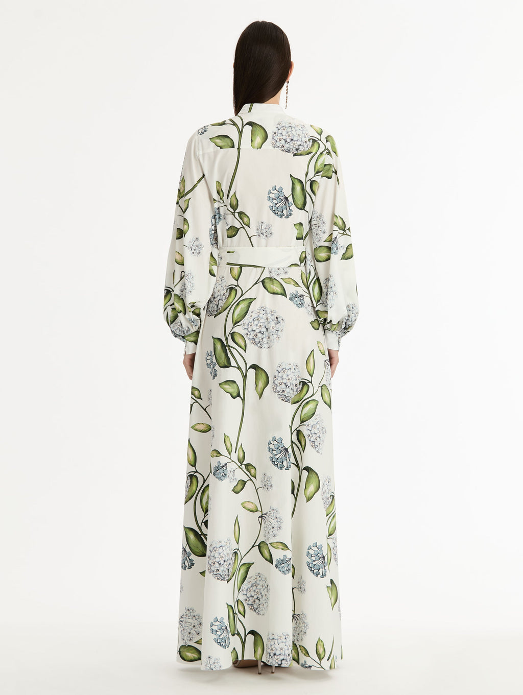 ‌Botanical Print Long Gown