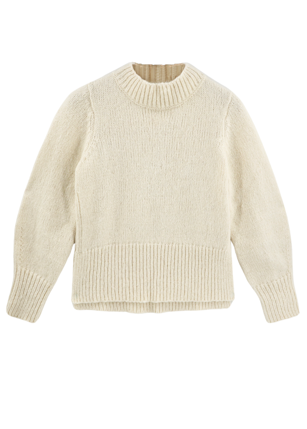 Open Side Pullover in Ivory