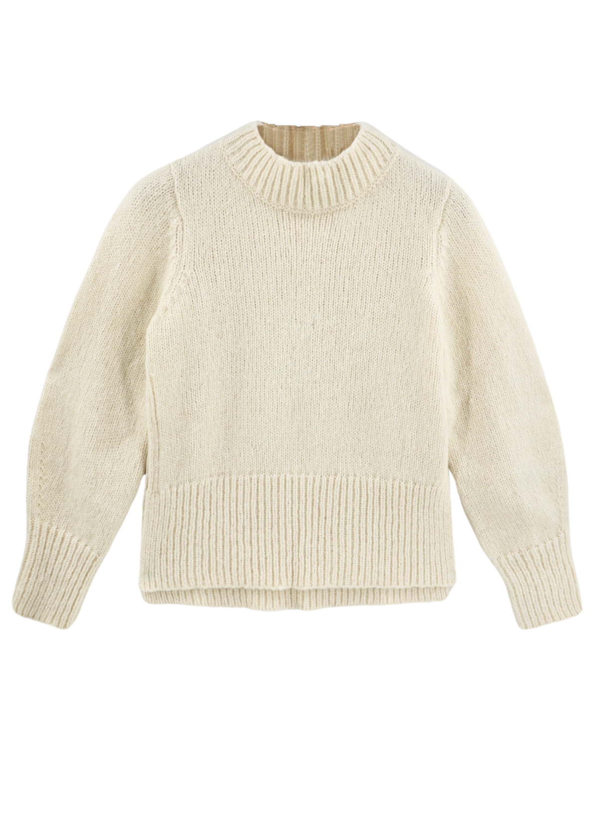 Open Side Pullover in Ivory
