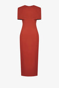 Shoulder cape dress