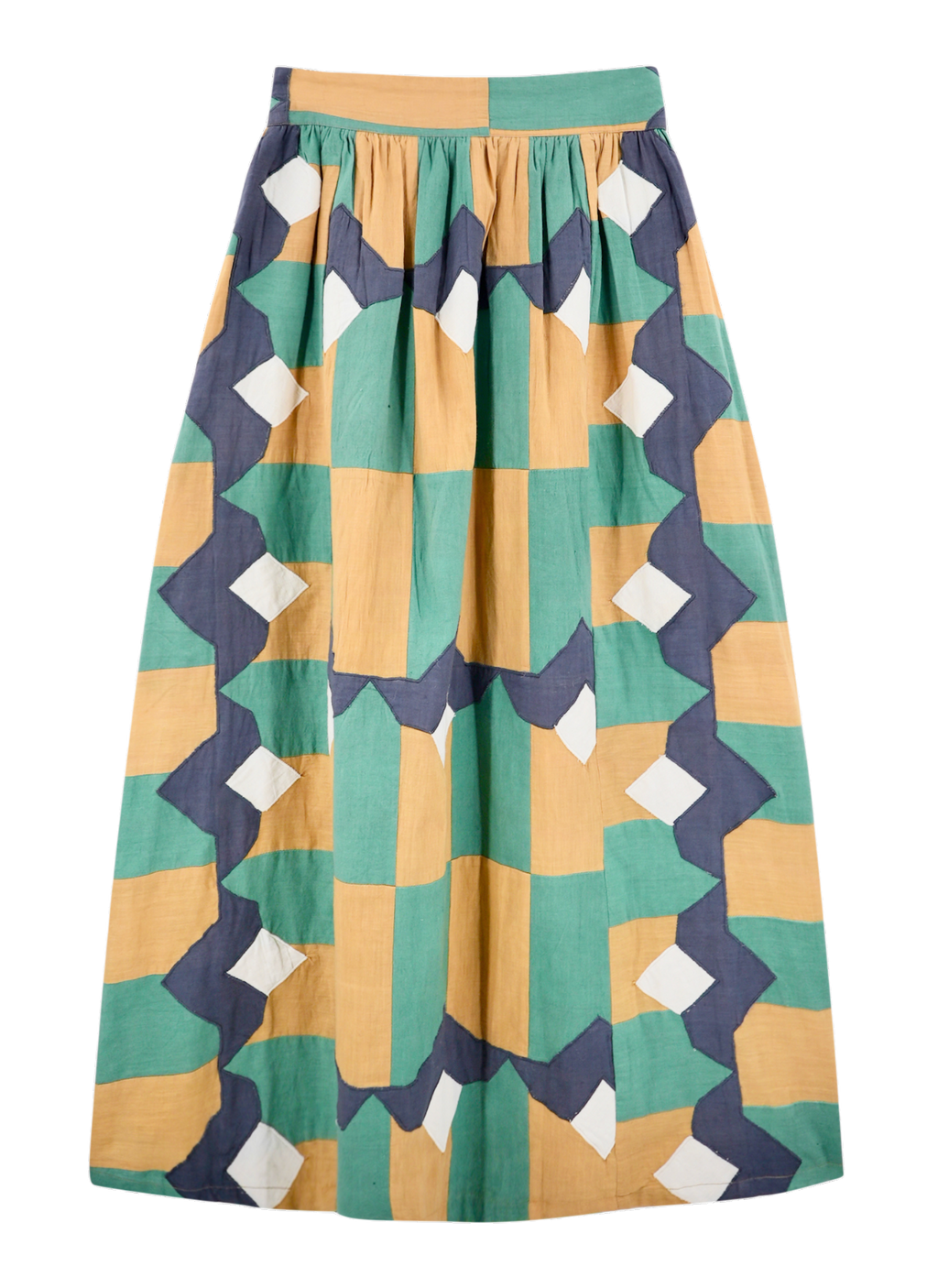 Skirt in Teal Origami