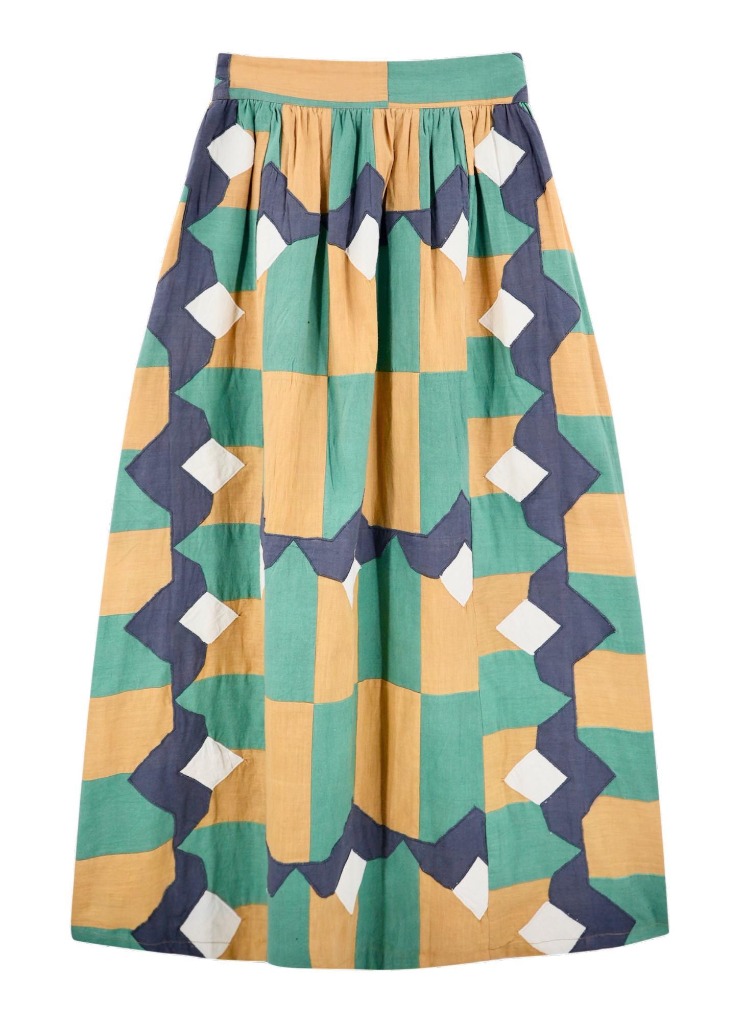 Skirt in Teal Origami