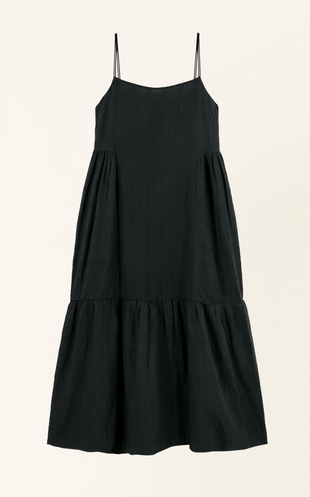 Soft V neckline Ankle length dress