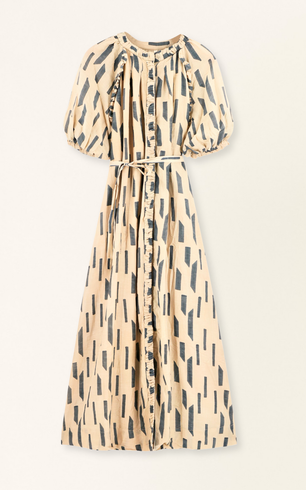 Dress in Parchment Rainfall high low hem