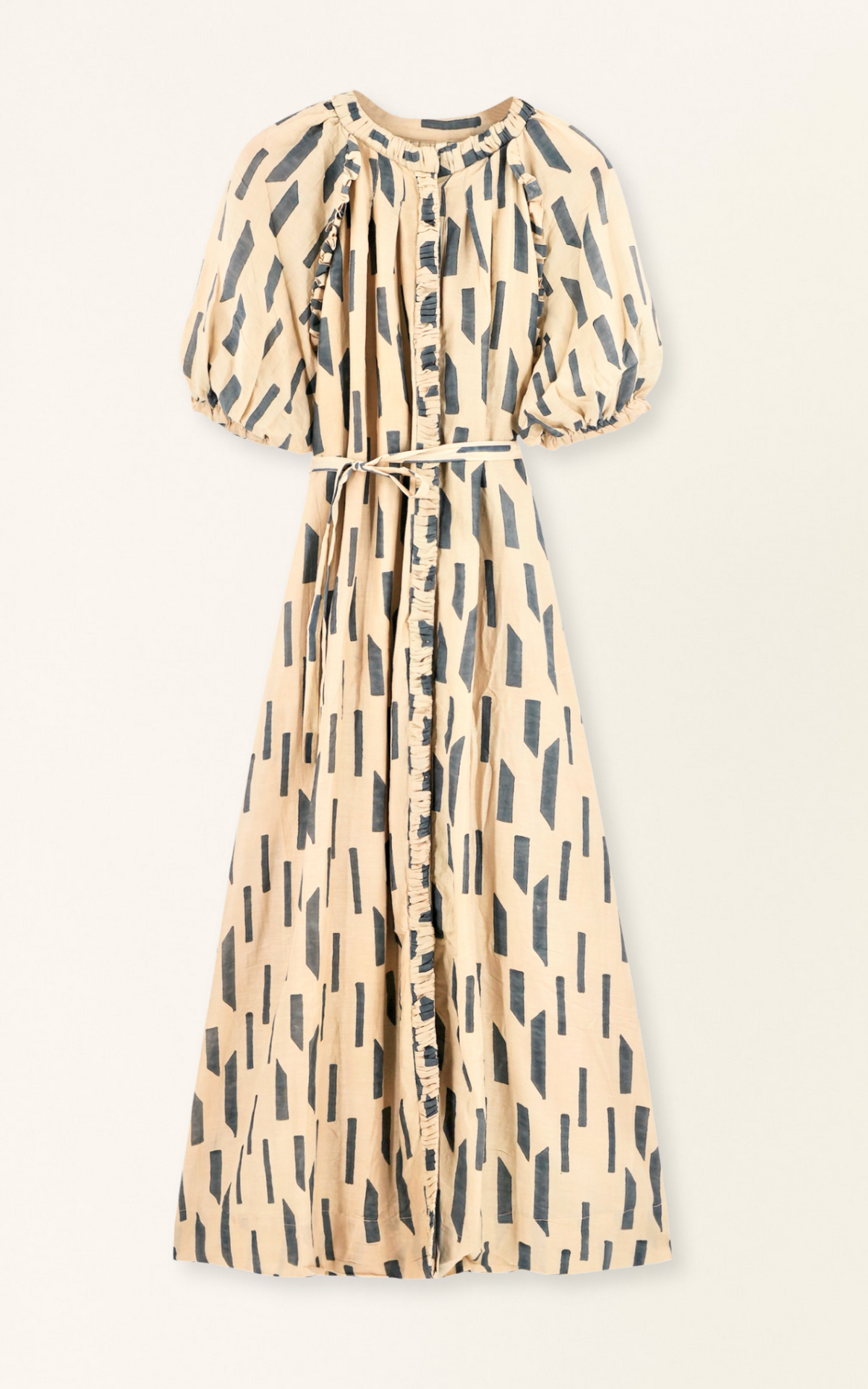 Dress in Parchment Rainfall high low hem