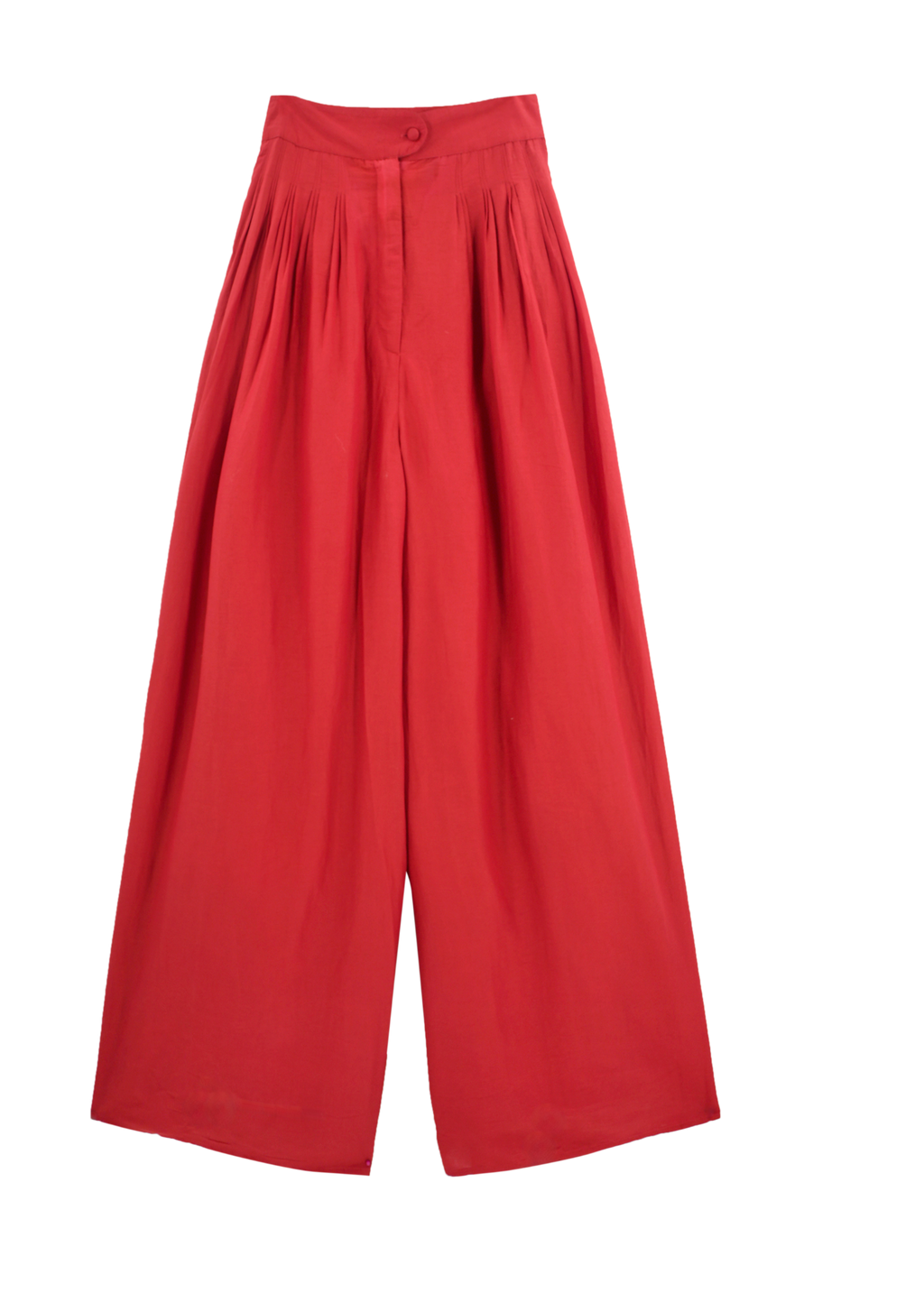 High waist and wide leg pleated pant