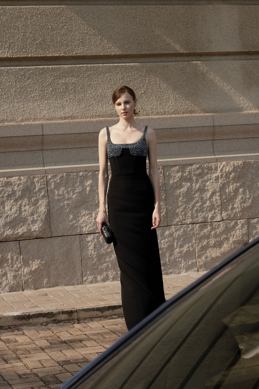Square neck dress