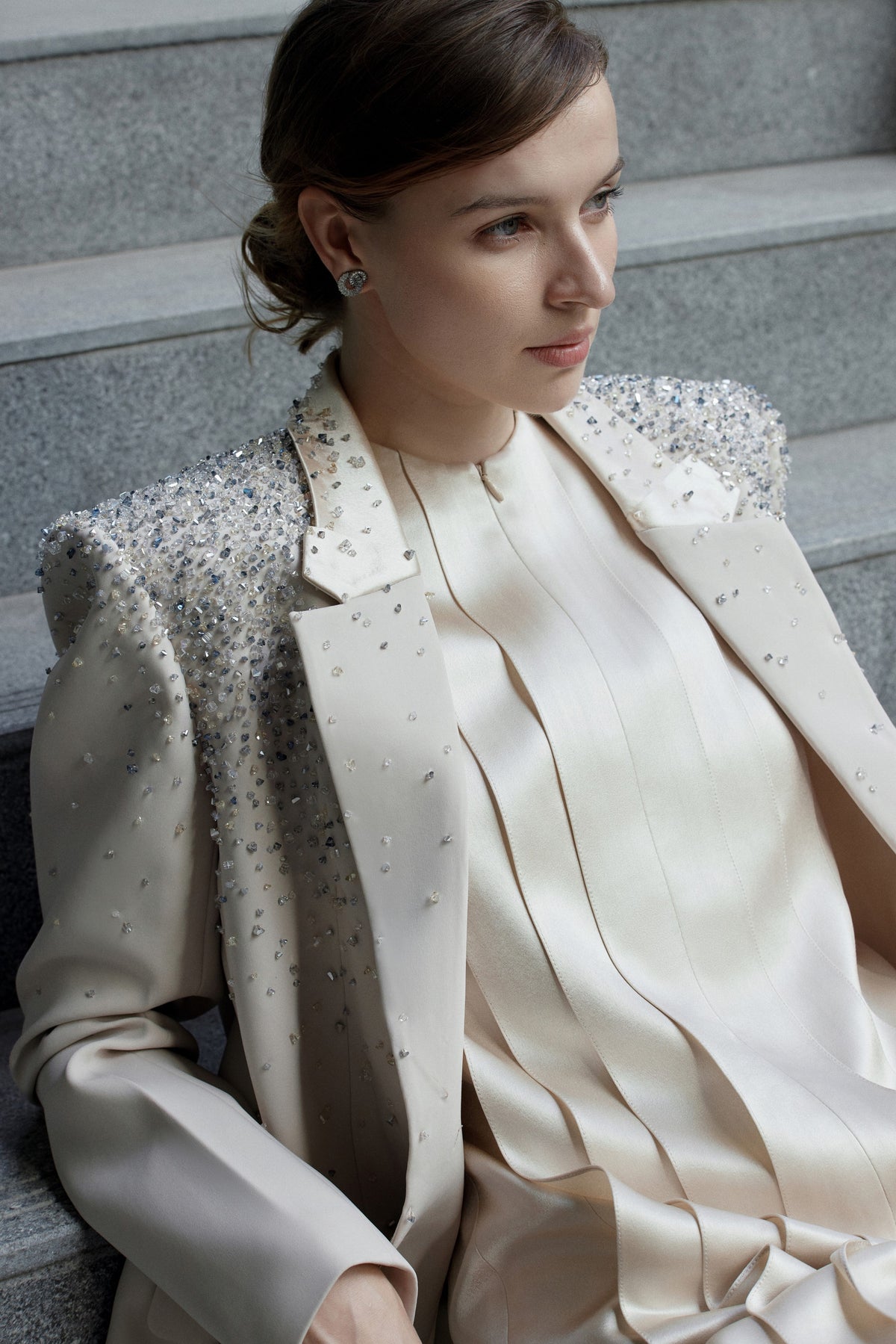 Relaxed Fit Single Breasted Jacket