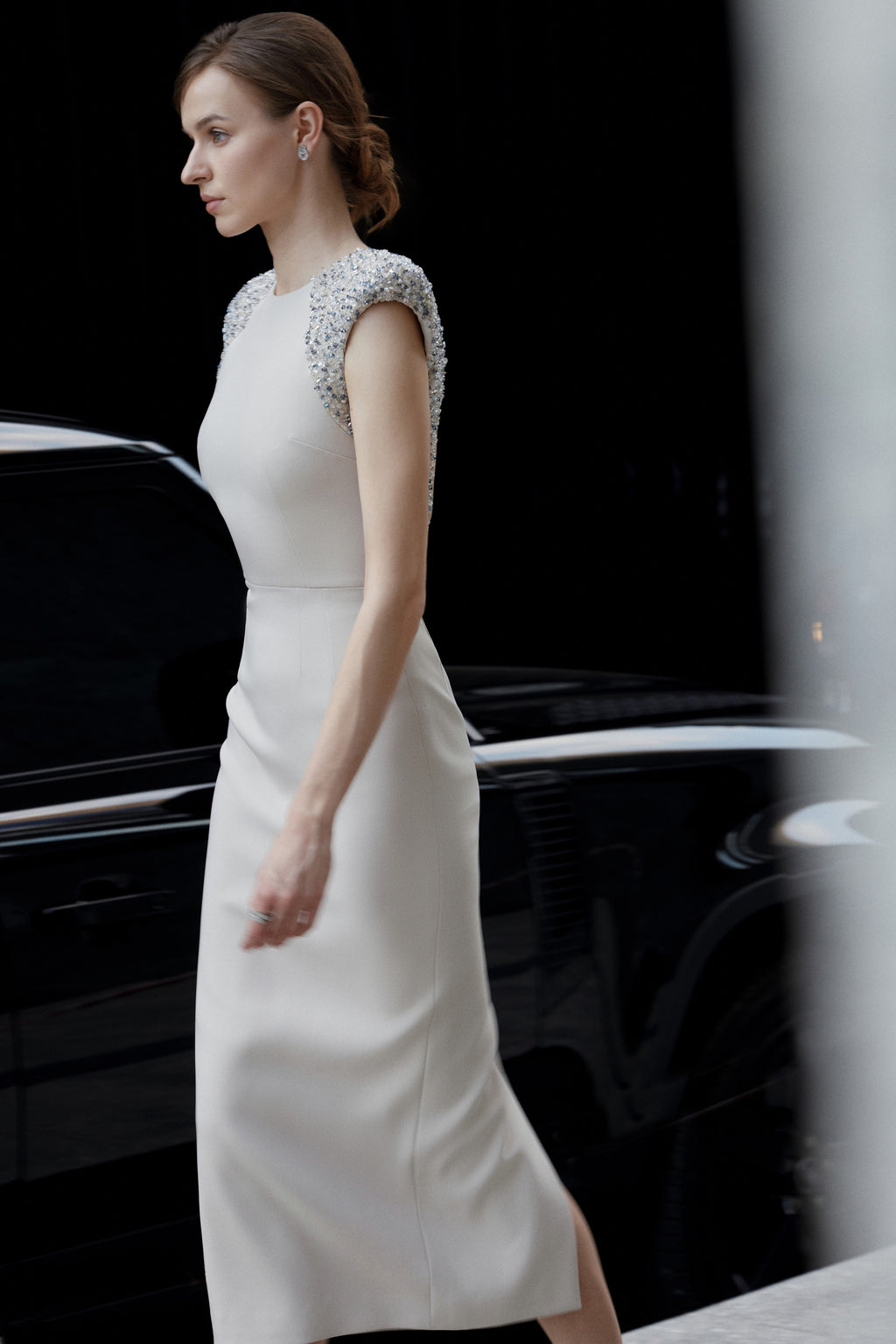 Sleeveless tight fitting Pencil dress
