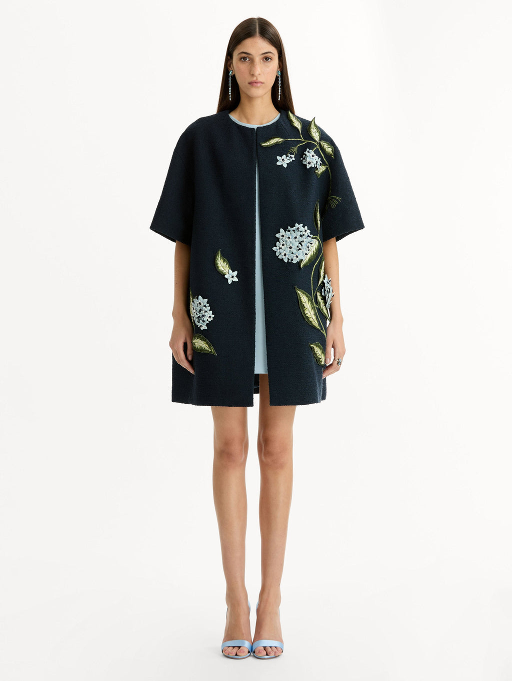 Short-Sleeve Embroidered Jacket