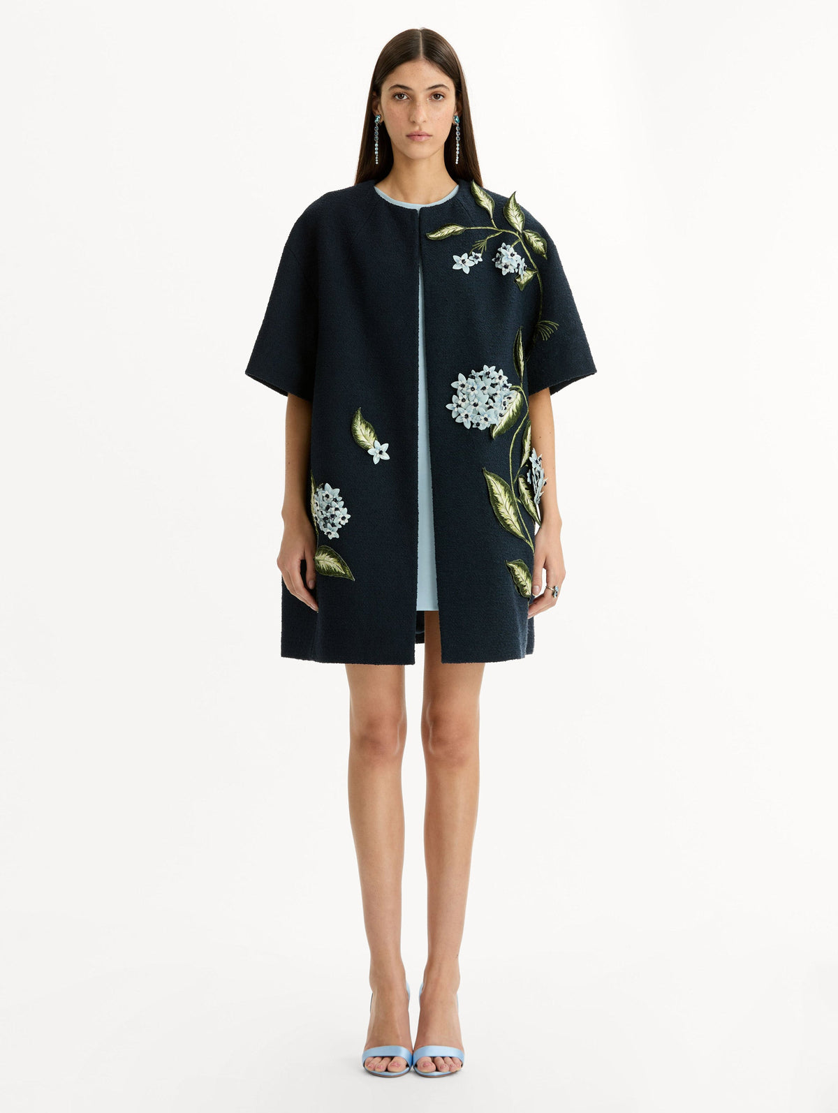 Short-Sleeve Embroidered Jacket