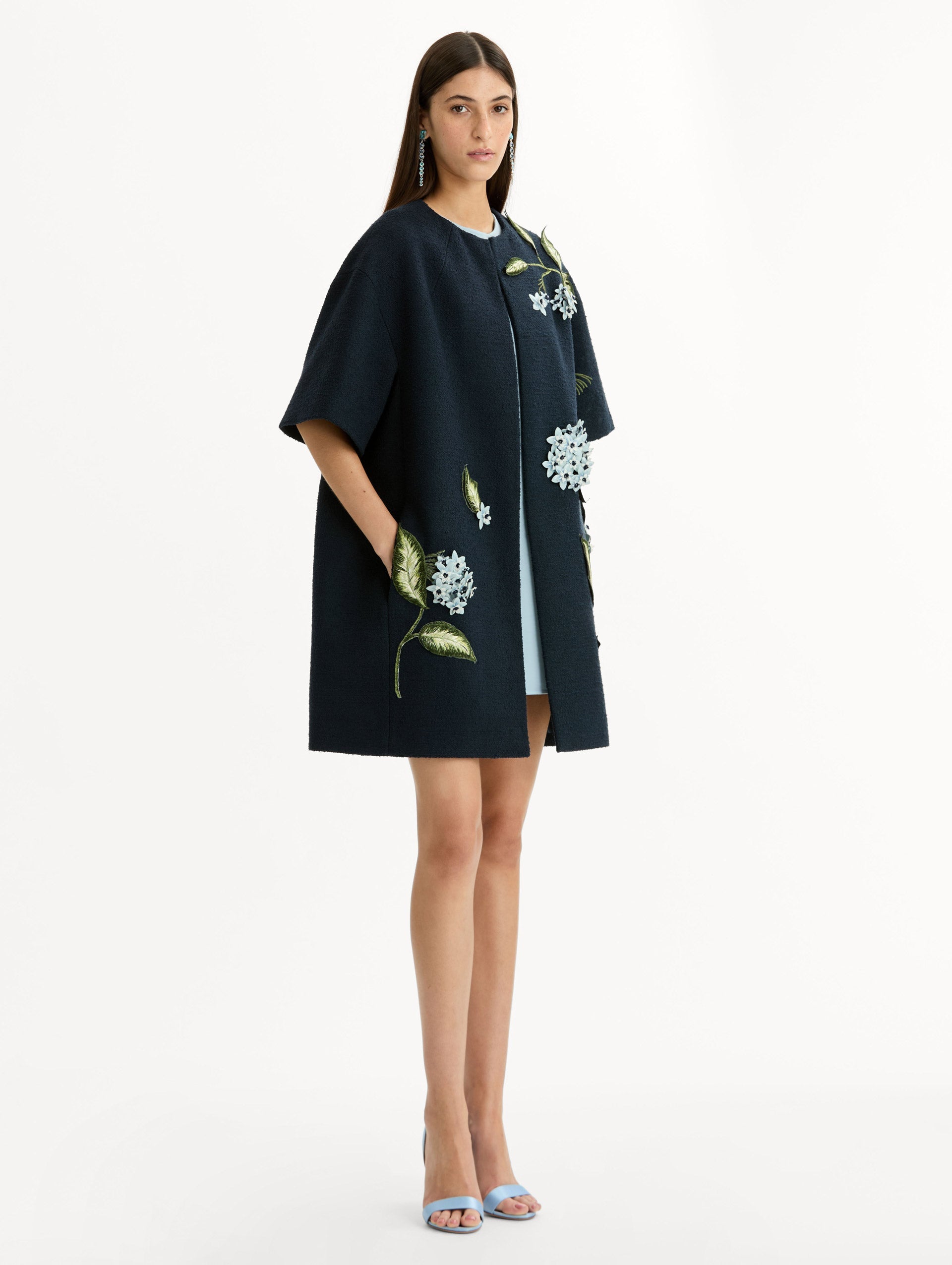 Short-Sleeve Embroidered Jacket