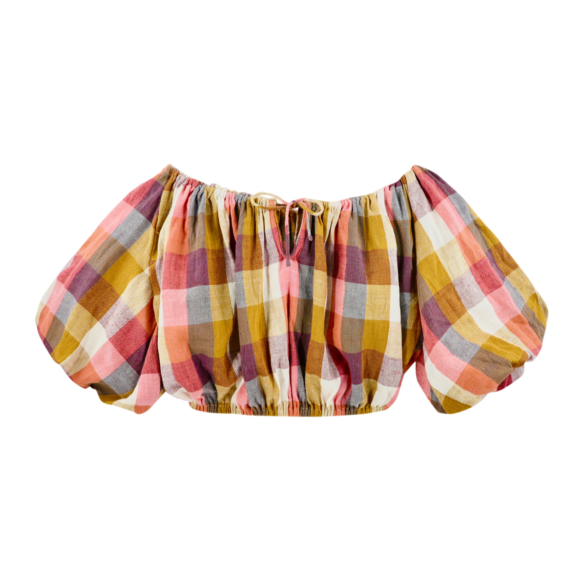 Top in Sunset Plaid