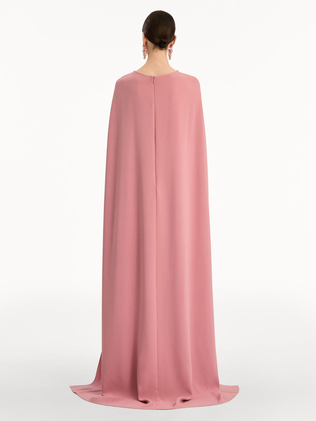 Chic Pink Floor-Length Gown
