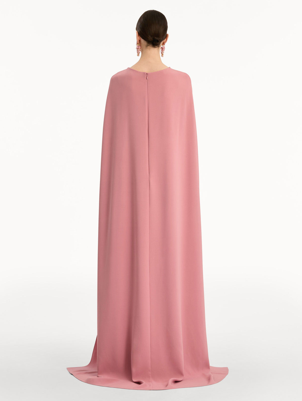 Chic Pink Floor-Length Gown