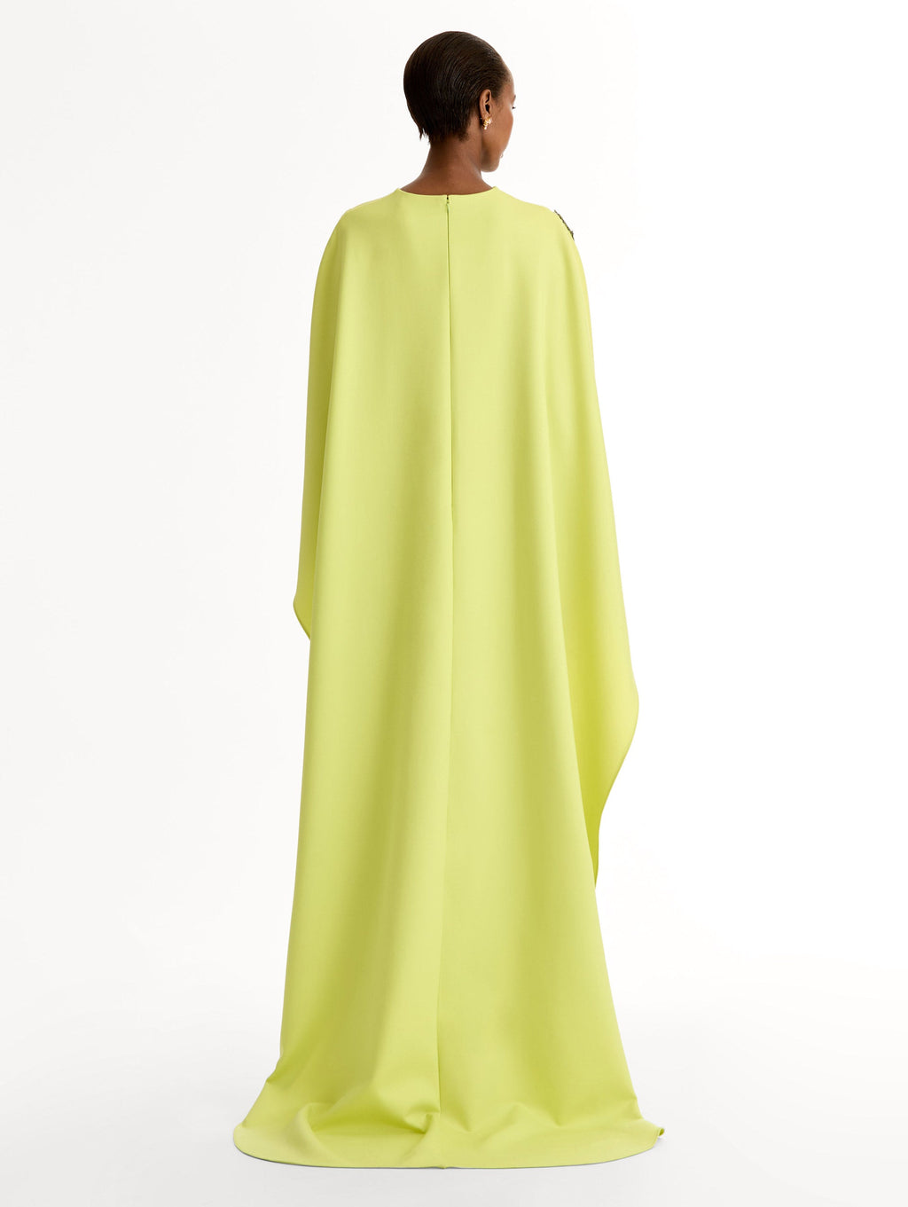 Floral Appliqué Asymmetric Maxi Dress
